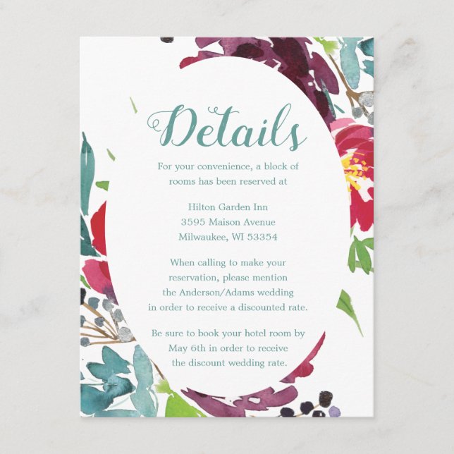 Berry Adoration Begleitkarte (Vorderseite)