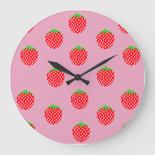 Berry Beautiful Summer Große Wanduhr