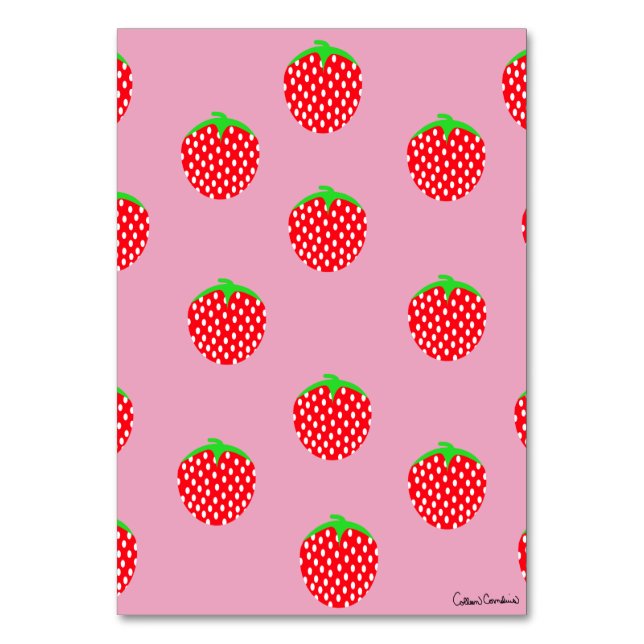 Berry Beautiful Summer Tischnummer (Vorderseite)