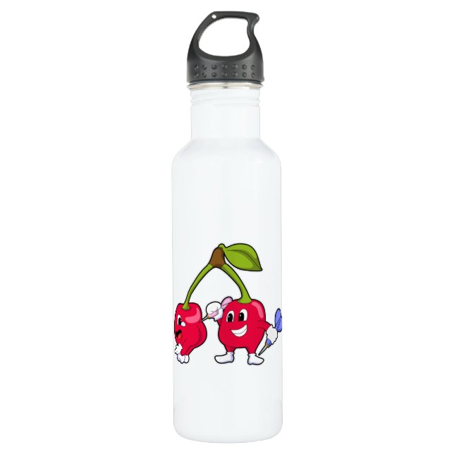 Berry bei Darts mit Dart Edelstahlflasche (Vorderseite)