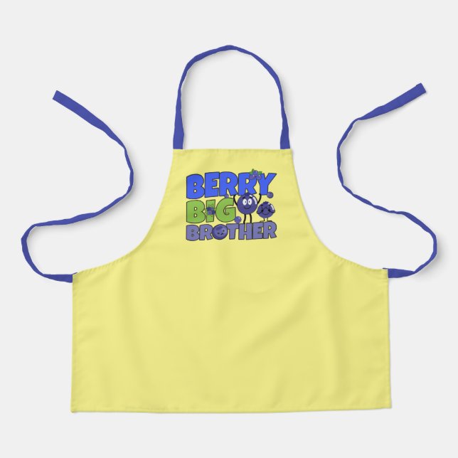 Berry Big Brother - Sibling Blueberry Pub Schürze (Vorderseite)