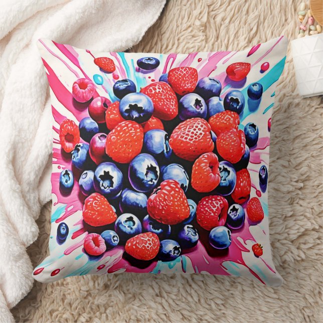 Berry Blast: Fruchtiger Spaß Kissen (Decke)