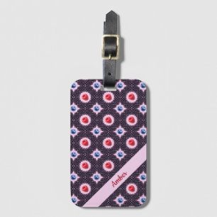 Berry Bliss Muster mit Individuelle Name Gepäckanhänger