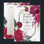 Berry Bloom Garden Floral Glam Sweet 16 Einladung<br><div class="desc">Customize for any event</div>