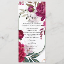 Berry Bloom Garden Floral Glam Wedding 