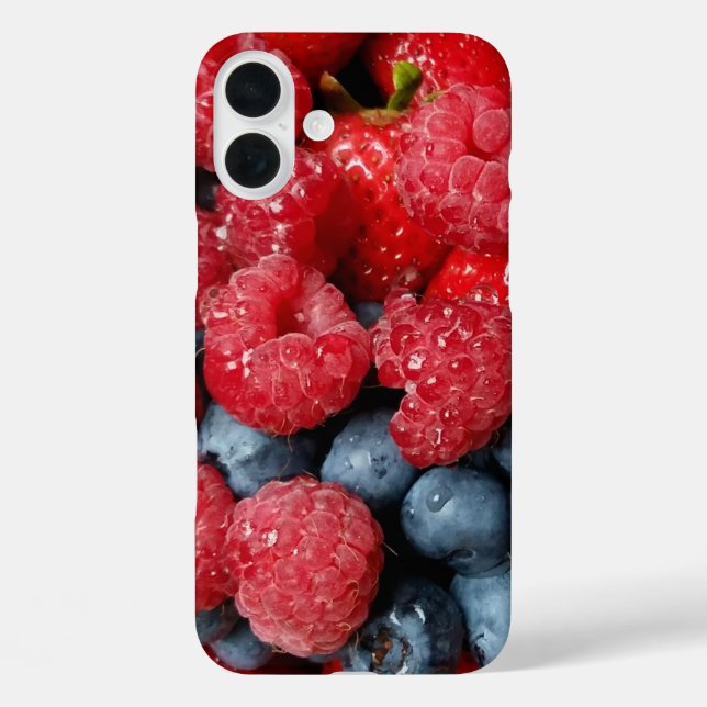 Berry Bonanza iPhone 16 Plus Hülle (Rückseite)