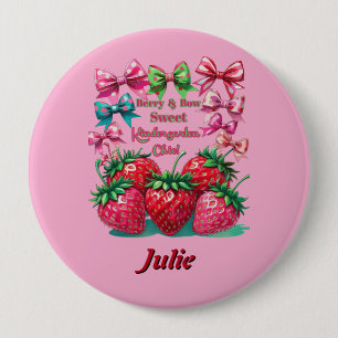 Berry Bow Süß Kindergarten Chic Button