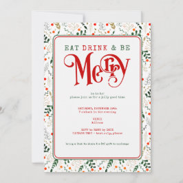 Berry Branch essen, Drink Be Frohe Weihnachts Potl Einladung