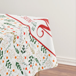 Berry Branch essen, trinken Sie frohe Weihnachten  Tischdecke