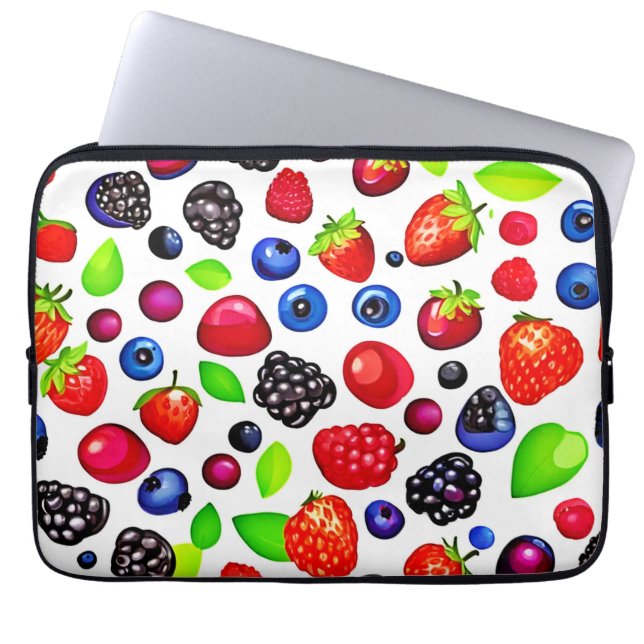 Berry Burst: Fruchtmuster Laptopschutzhülle (Vorderseite)