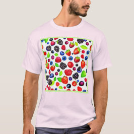 Berry Burst: Fruchtmuster T-Shirt