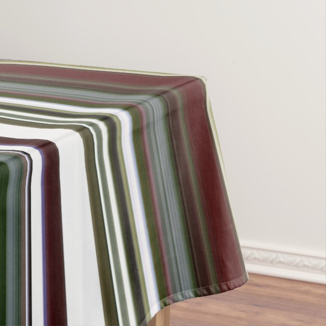 Berry Bush Green und Red Stripe Tischdecke (Beispiel)
