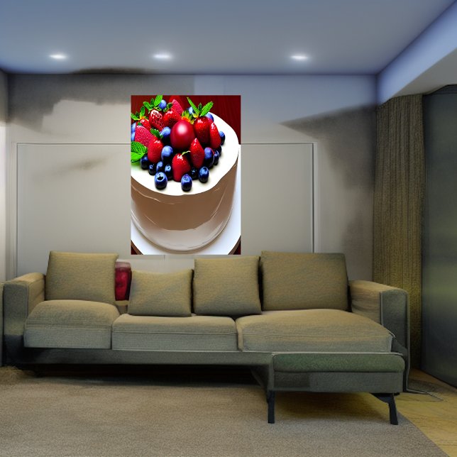 Berry cake | AI Art Poster (Von Creator hochgeladen)