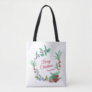 Berry Christmas Wreath Tasche