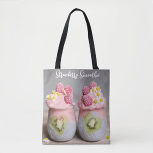 Berry Clean Vibes: Detox Smoothie & Chia Pudding Tasche