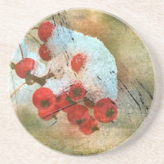 Berry Cold Grunge Untersetzer (Vorne)