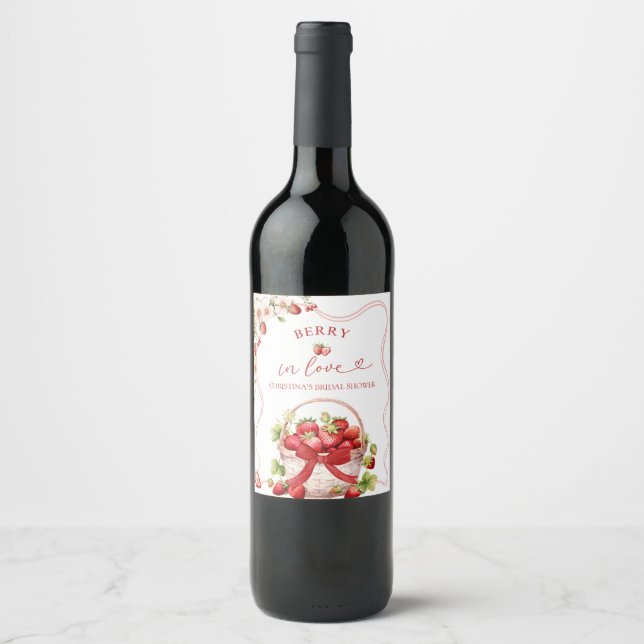 Berry Coquette dans Love Étiquette de bouteille de (Devant)