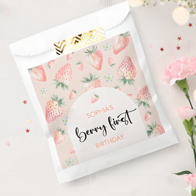 Berry erster Erdbeeren-Kindergeburtstag Geschenktütchen (Von Creator hochgeladen)
