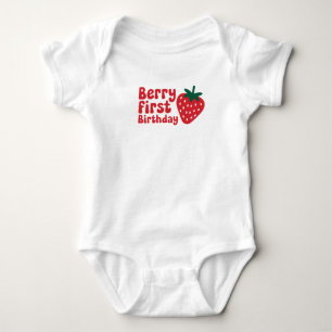 Berry Erster Geburtstag – Berry 1 Jahr alt Thema Baby Strampler