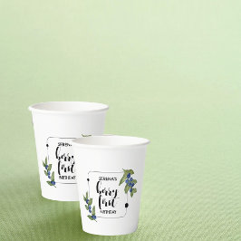 Berry First | 1. Geburtstag | Blaubeere | Miminal Pappbecher