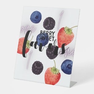 Berry First 1. Geburtstag Gemischte Berry Fa Sockelschild