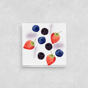 Berry First 1. Geburtstag Gemischte Berry Mu Serviette