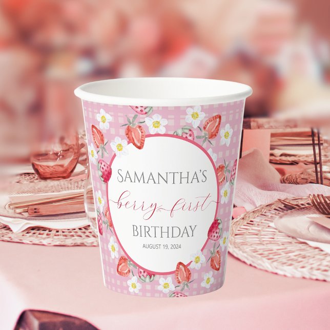 Berry First 1. Geburtstag Pappbecher (Von Creator hochgeladen)