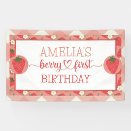 Berry First 1. Geburtstagsbanner Banner