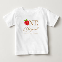 Berry First 1. Strawberry Birthday Baby T-shirt