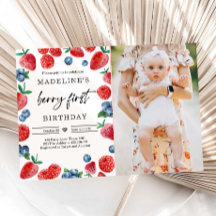 Berry First 1. Strawberry Raspberry Birthday