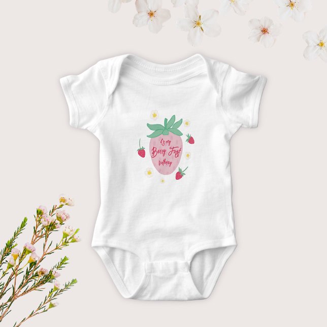 Berry First Birthday Baby Bodysuit Baby Strampler (Von Creator hochgeladen)
