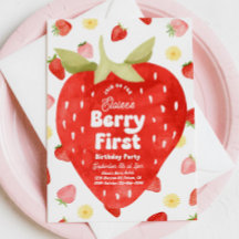 Berry First Birthday Einladungen