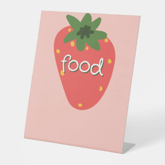 Berry First Birthday Food Sockelschild