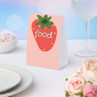 Berry First Birthday Food Tischaufsteller