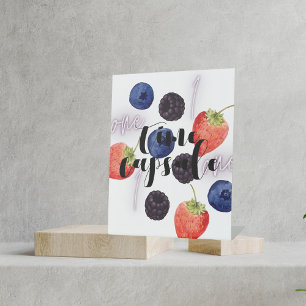 Berry First Birthday Gemischte Berry Time Kapsel Sockelschild