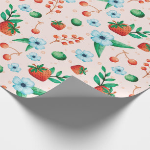 Berry First Birthday Geschenk Geschenkpapier