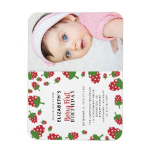 Berry First Birthday Niedlich Strawberry Foto