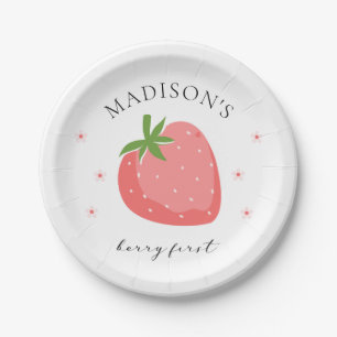 Berry First Birthday Paper Tellers Strawberry Part Pappteller