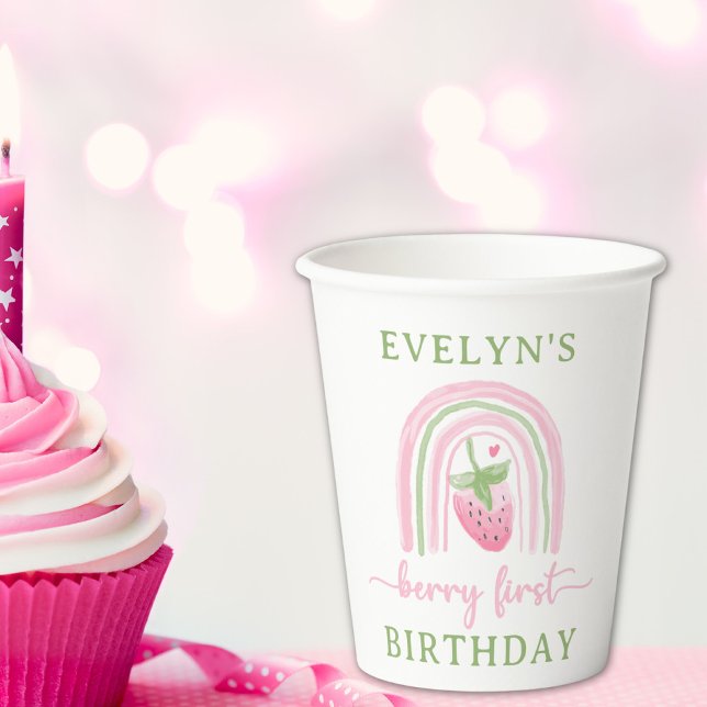 Berry First Birthday Pappbecher (Von Creator hochgeladen)