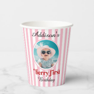 Berry First Birthday Party Paper Cup Pappbecher