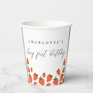 Berry First Birthday Party Pappbecher