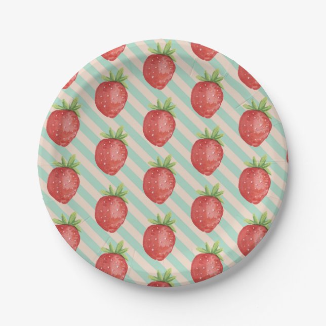 Berry First Birthday Plates Pappteller (Vorderseite)