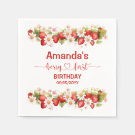 Berry First Birthday Serviette