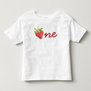 Berry First Birthday Strawberry 1st Birthday Girl Kleinkind T-shirt