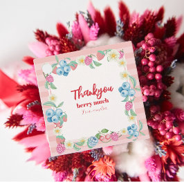 Berry First Birthday Strawberry Thema 1. Geburtsta Geschenkanhänger