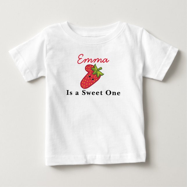 Berry First Birthday Sweet one Baby T-shirt (Vorderseite)