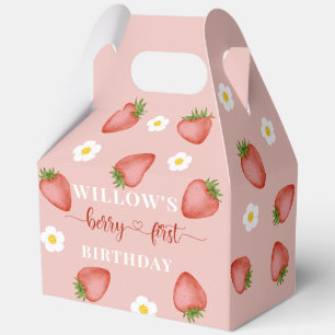 Berry First Birthday Theme Party Boxes Geschenkschachtel