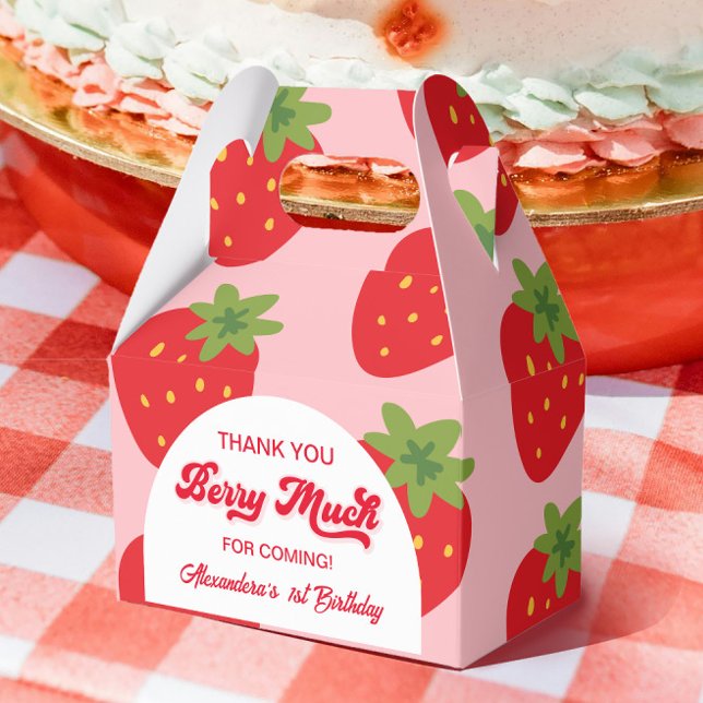 Berry First Birthday Vielen Dank Geschenkschachtel (Von Creator hochgeladen)