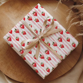 Berry First Birthday Wrapping Paper Geschenkpapier