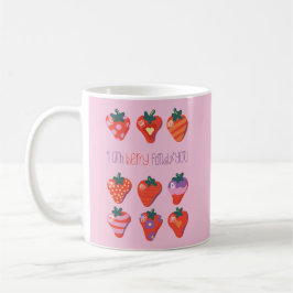 Berry Fond von Ihnen Illustrierte Erdbeere Kaffeetasse